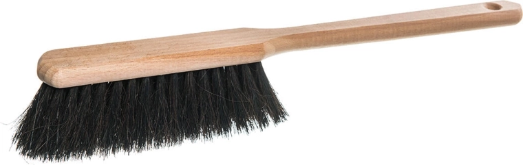 Fejebakke med 4 rækker børster med forlænget håndtag, træ ubehandlet