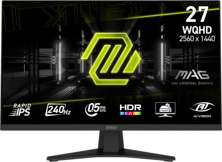 Skærm 27" MAG 274QF X24, 240 Hz, FHD, flad, sort