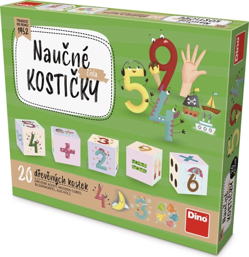 Dino træklodser tal – 20 stk.