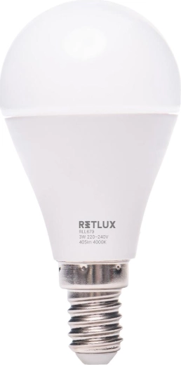 LED-pære Retlux G45 E14 3 W kold hvid