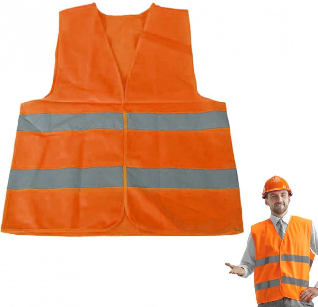 Advarselsvest reflekterende orange XL