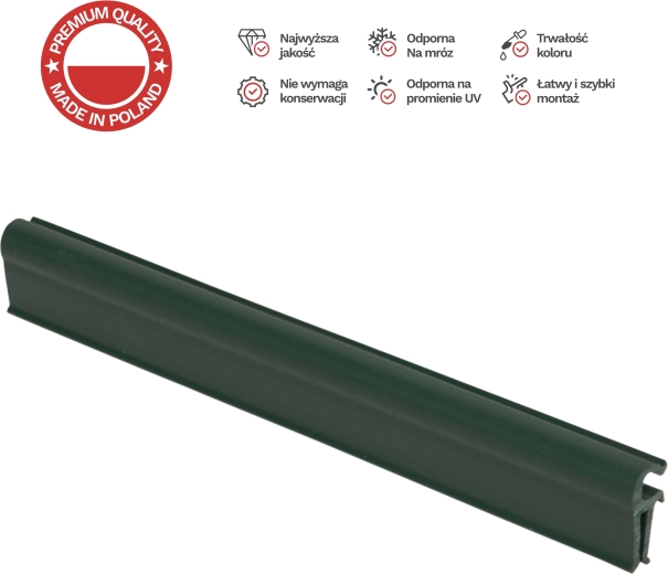 Klemmer til hegnets afskærmningsbånd STANDARD, grønne, 10 stk.