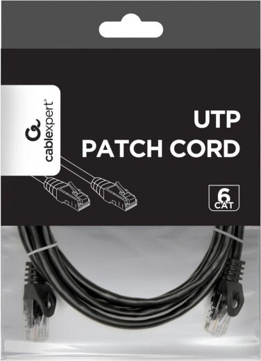 Netværks-patchkabel Cat 6 UTP 2 m sort