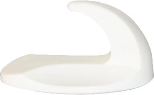 Selvklæbende ovale kroge, hvide, 2 stk.