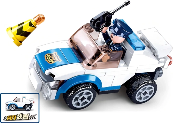 Sluban Politi optrækkelig patruljebil