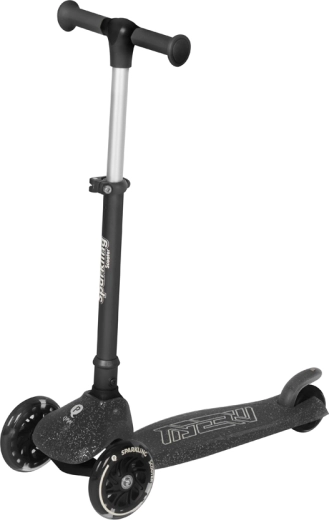 Qplay løbehjul Sparkling black pro børn 3+
