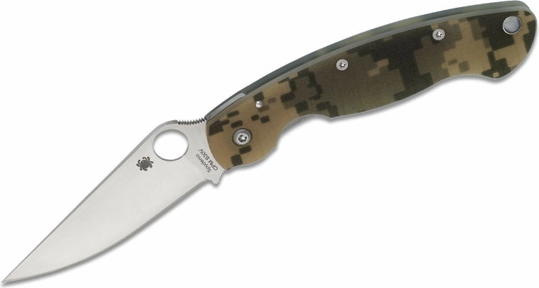 Spyderco Military Digital Camo taktisk lommekniv 10,2 cm, satin, G10
