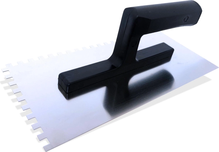 Glittejern i rustfrit stål med tænder 6 × 6 mm, 270 × 125 mm