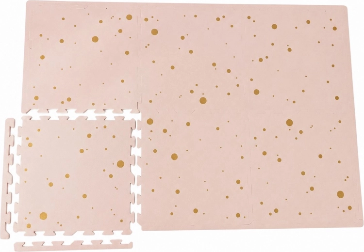 NIDO NIDO NIDO skumlegeunderlag Pink and Gold Confetti