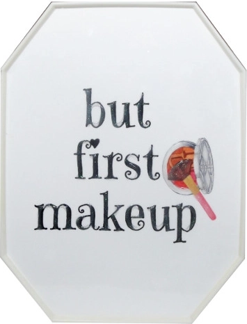 Indrammet billede But First Makeup 28 × 38 cm