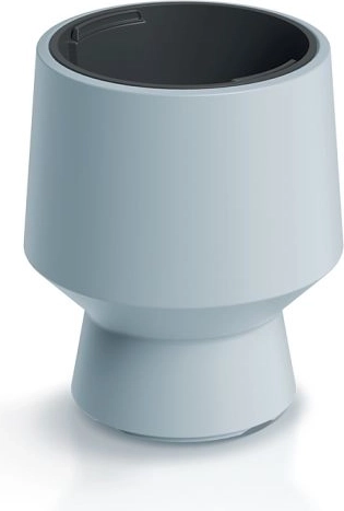 Blomsterkrukke med indsats 27 cm lysegrå HEOS