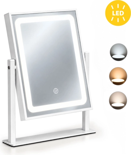 LED-kosmetikspejl ModernHome 25 × 30 cm