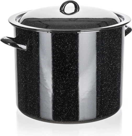 Emaljeret gryde med låg 30 cm, 17 l