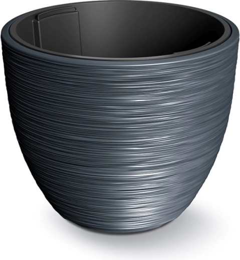 Furu plantekrukke med indsats 47 cm – antracit designet skjuler til planter