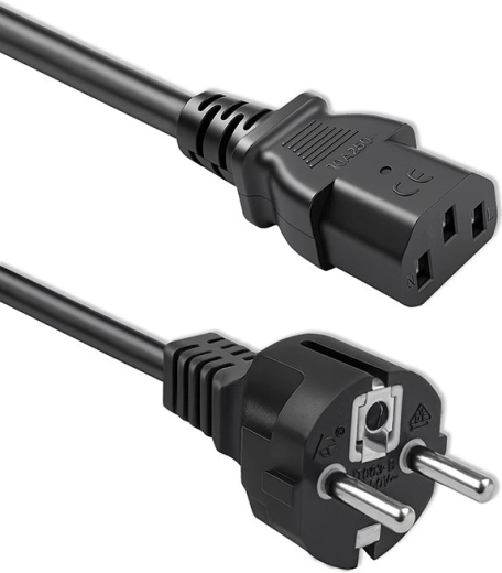 Strømkabel Qoltec Schuko (CEE 7/7) – IEC C13, 3 m