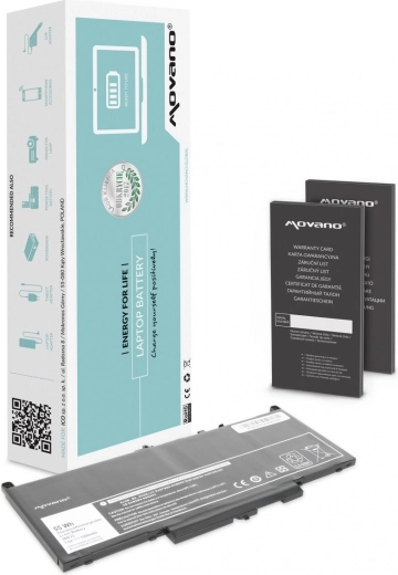 Batteri til bærbar Dell Latitude E7270/E7470 Movano 7200 mAh (55 Wh)