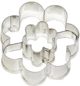 Udstanser til småkager blomst med indre blomst