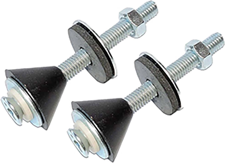 Galvaniserede skruer til montering af toilet – komplet sæt (par)