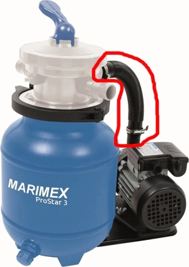 Forbindelsesslange til ProStar 3 filtrering, 30 cm