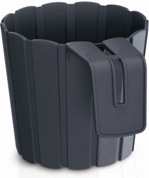 Hængende plantekrukke Boardee Hook antracit