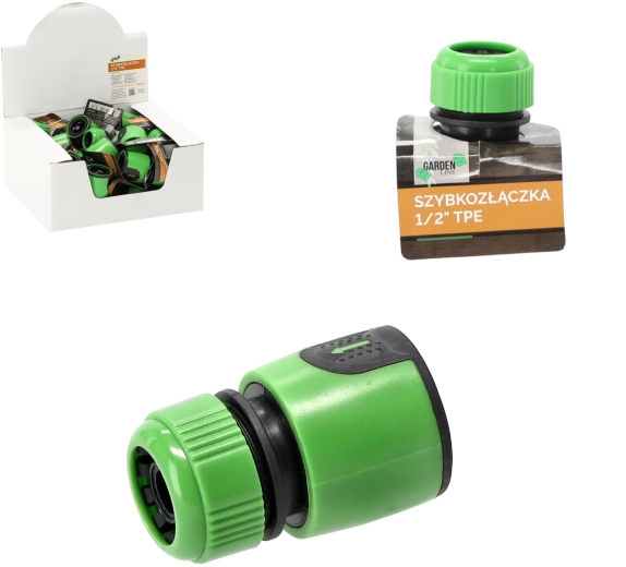 Hurtigkobling til slange 1/2 med TPE-overflade