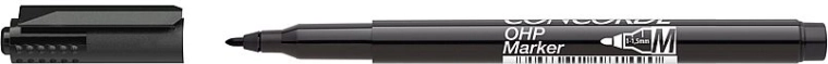 Permanent OHP-markør M, sort