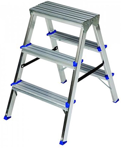 Dobbeltsidet aluminiumsstige 3 trin ELKOP