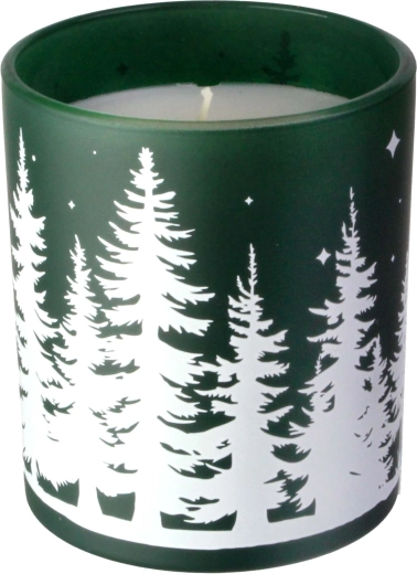 Duftlys i glas Juletræ 8 × 9 cm, 206 g