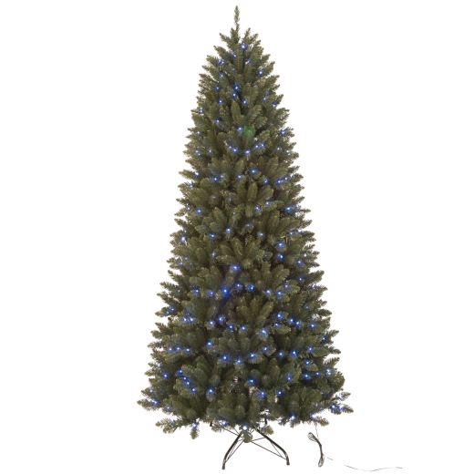 Kunstigt juletræ 210 cm grønt smart LED multicolor - 1 stk.