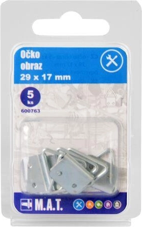 Billedøje 29 × 17 mm, galvaniseret (5 stk.)