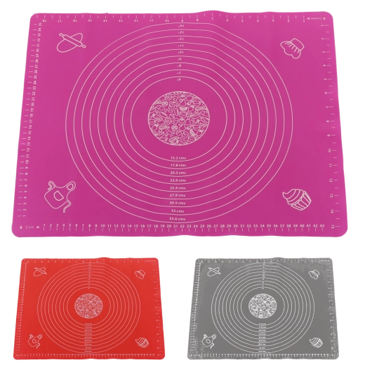 Silikonearbejdsmåtte 40 × 50 cm med clips