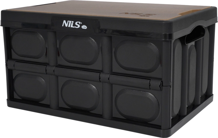 Sammenklappelig kasse med trælåg 2i1 20 l NILS Camp