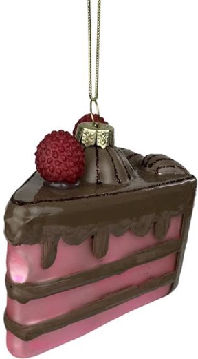 Julepynt – glaslagkage 8,8 × 6,7 × 8,3 cm