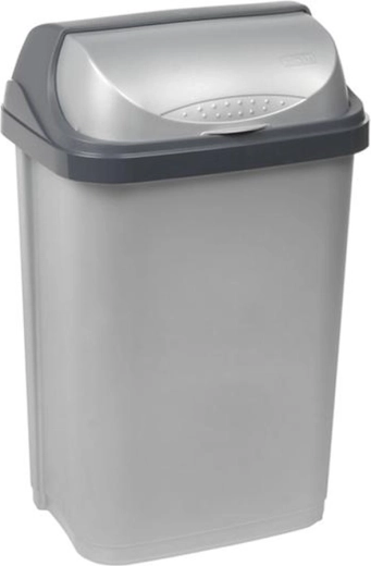Plastisk vippeaffaldsspand KEEEPER 25 l, grå