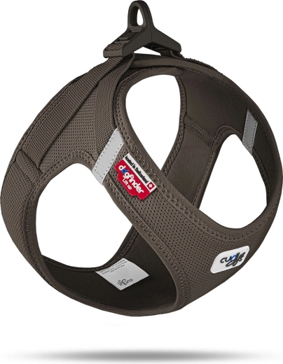 Curli hundesele med spænde Air-Mesh brun, størrelse XL (12–18 kg)