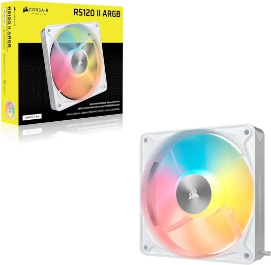 Ventilator CORSAIR RS120 II ARGB 120 mm hvid
