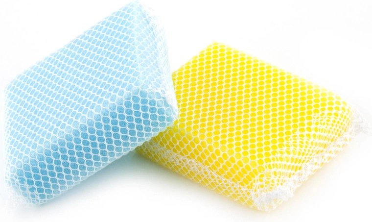 Køkkensvampe med fin netoverflade, 2 stk.