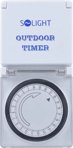 Solight udendørs mekanisk timer 24 timer