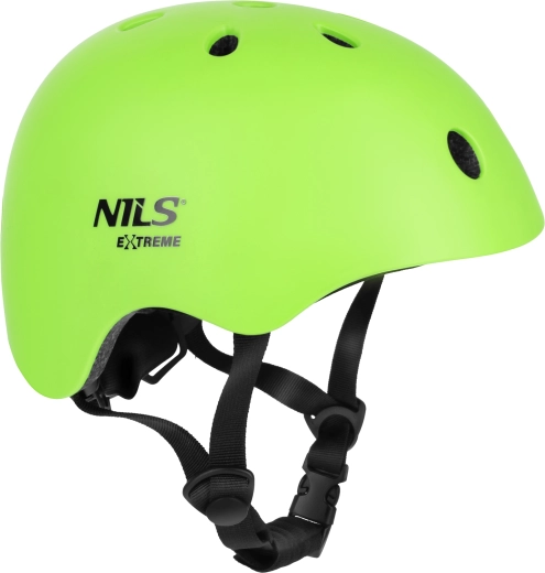 Cykel- og inliners hjelm Nils Extreme MT301 grøn – S (52-56 cm)