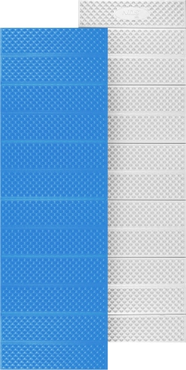 Sammenklappelig skumliggeunderlag med reflekslag blå