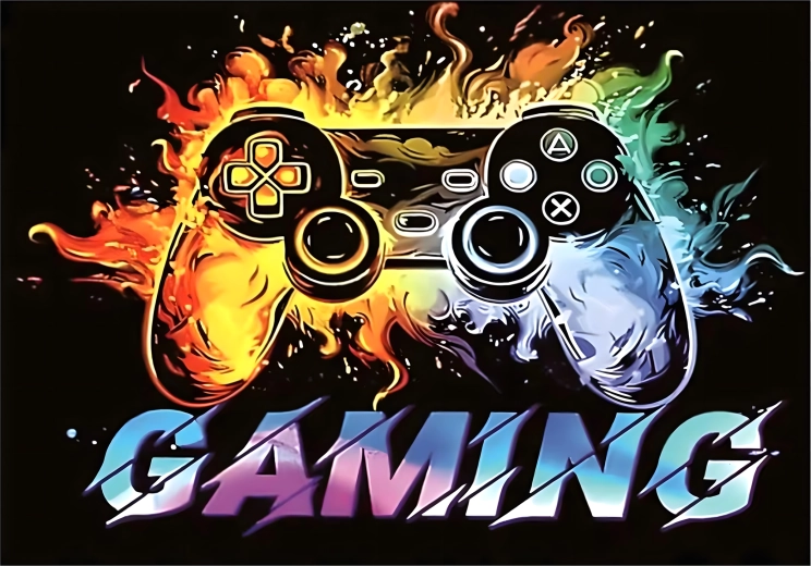 Beskyttende gamingmåtte under stol 40 × 60 cm