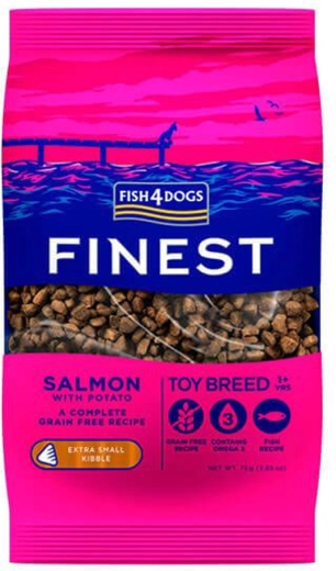 Tørfoder til hunde ekstra små laks med kartofler 1,5 kg FISH4DOGS