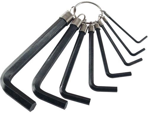 Sæt unbrakonøgler 2–10 mm, 8 dele