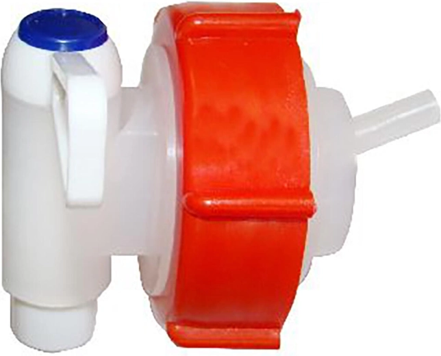 Låg med aftapningshane til dunke 15–25 l og SDH-tønder 40–50 l, plast