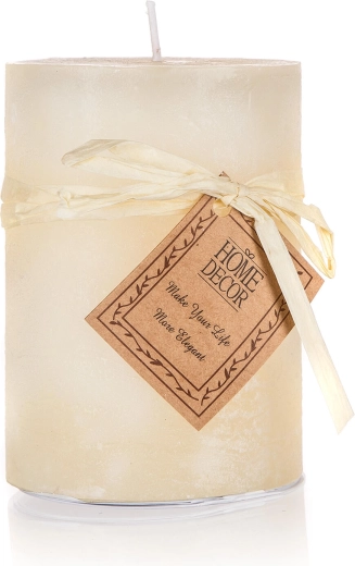 stearinlys cylinder ivory 6,8 × 9,5 cm