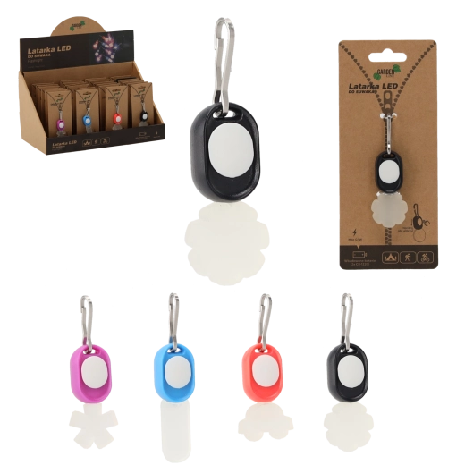 Mini LED-lygte til lynlås – farvemix