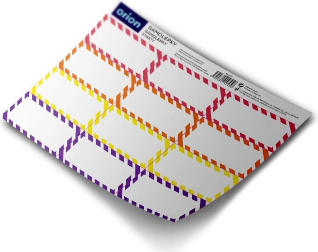 Klistermærker til dåser – rektangel, blanke, 12 stk.