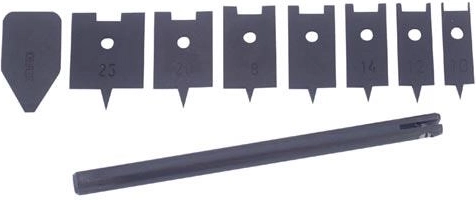 Sæt fladbor til træ 10–25 mm, 9 dele