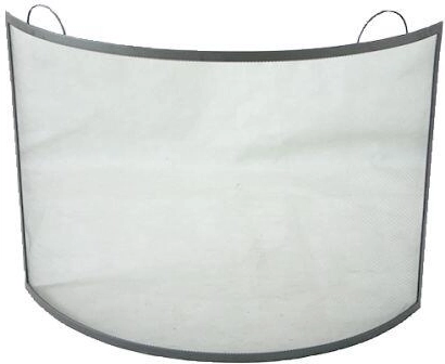 Pejseskærm 66 × 66 cm stål sort