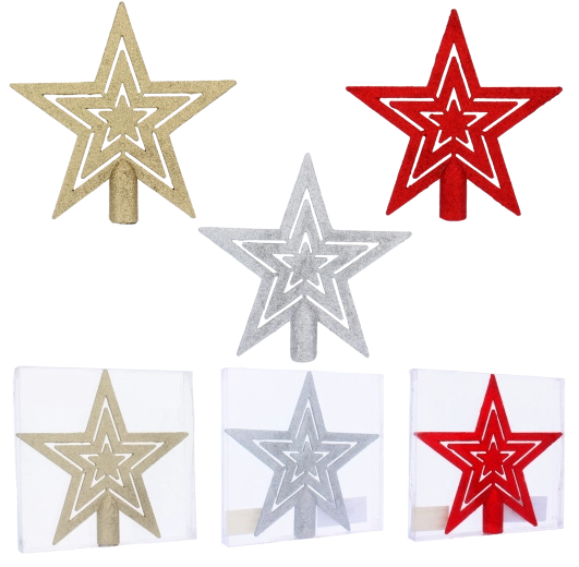 Stjernespids til juletræ 20 cm